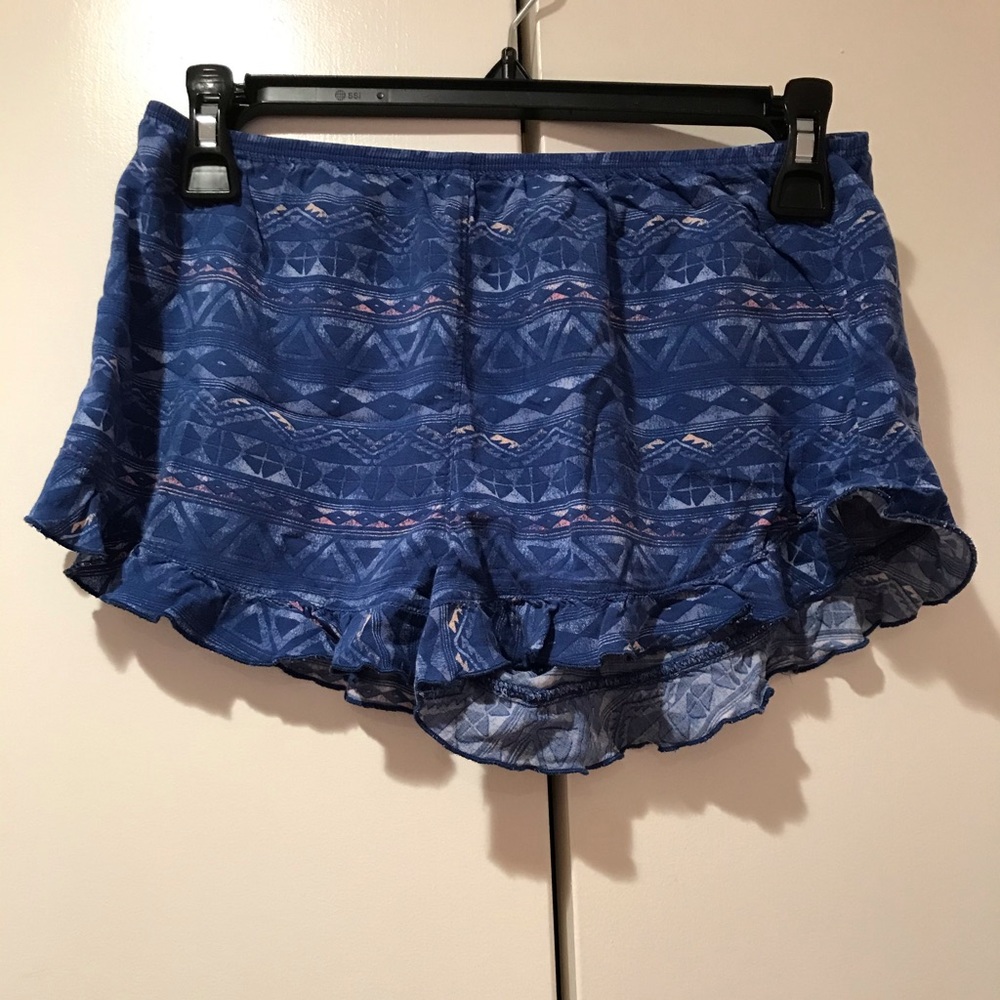 Hollister Beach Lounge Shorts with Ruffle Bottom